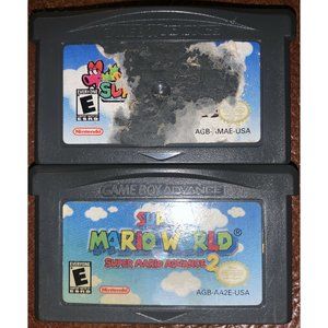 Super Mario World: Super Mario Advance 2 & Super Mario Advance GBA -Authentic